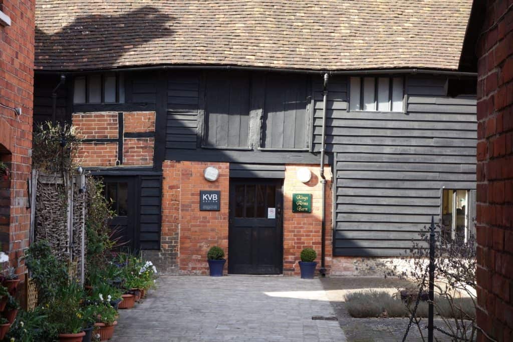Kings Arms Barn seen from the Market Place
